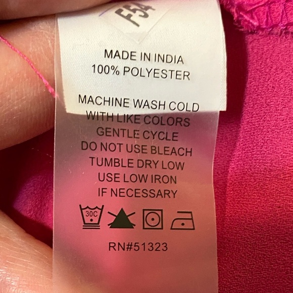 Vince Camuto Fuchsia Animal Print Blouse - Picture 6 of 6